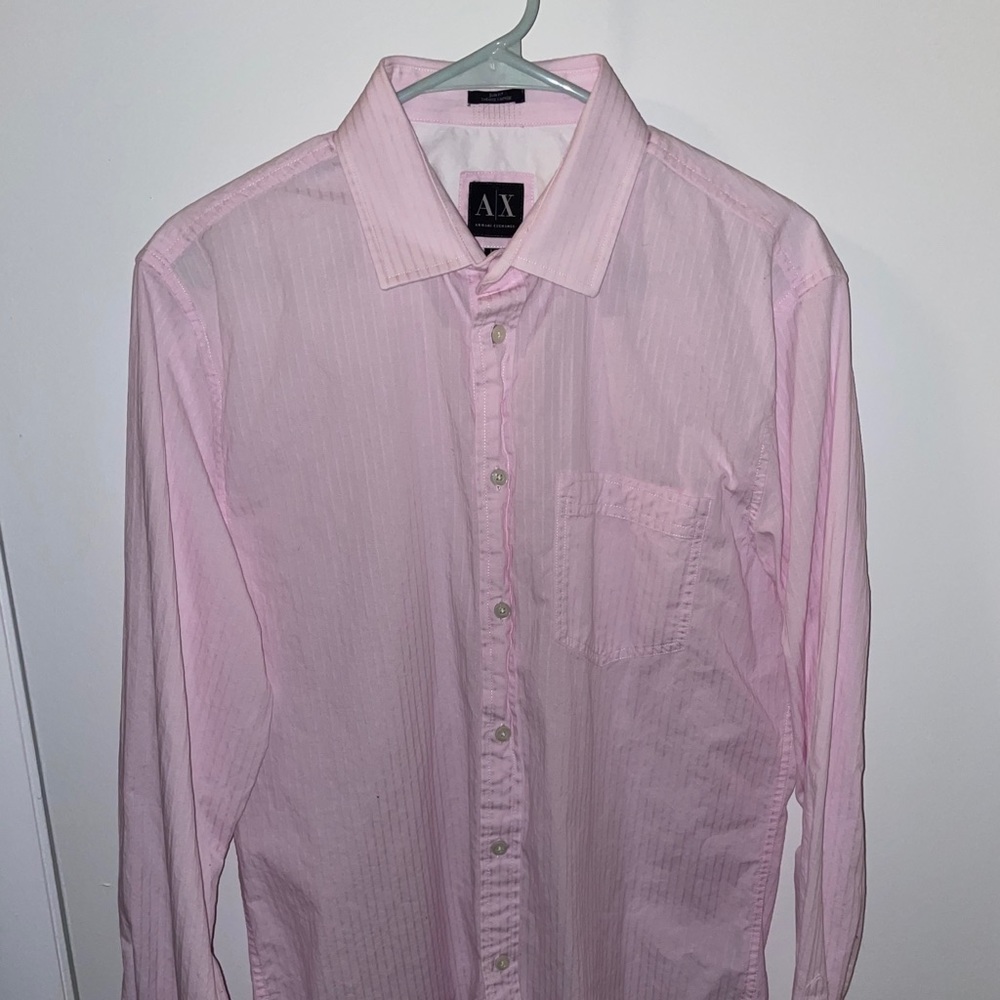 Pink Armani Button Up